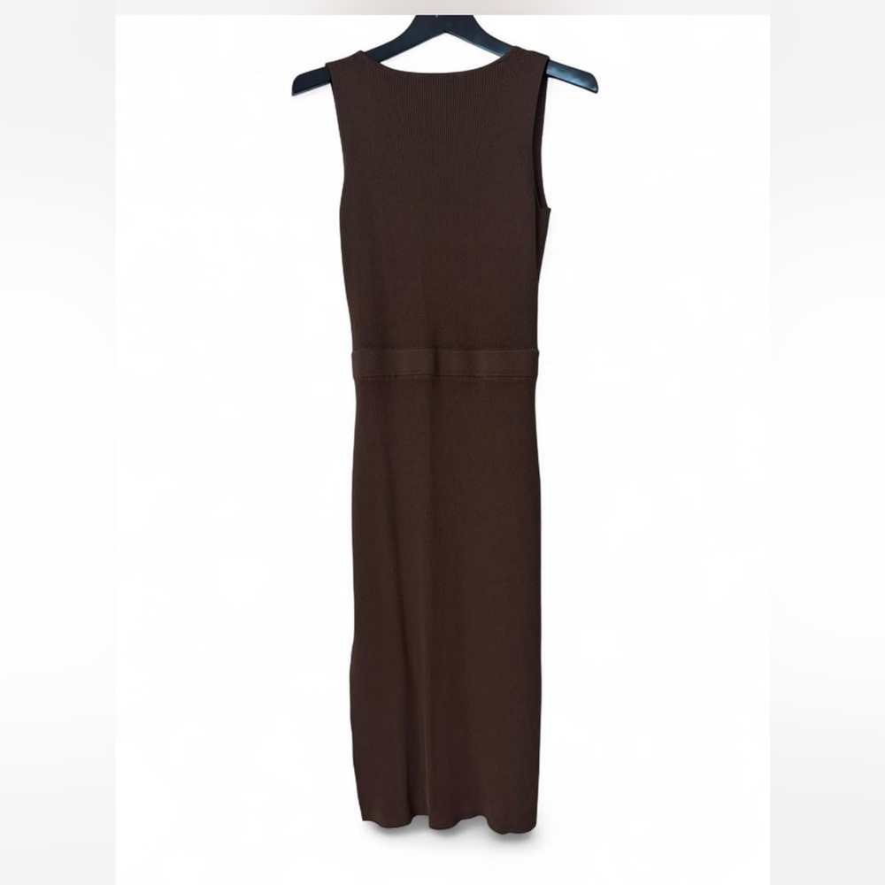 Reiss Chocolate Brown Midi Dress - Picture 4 of 4